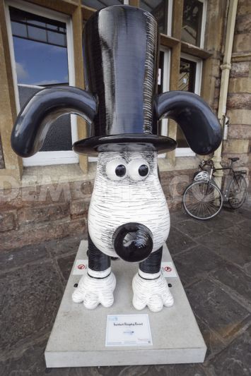 One of the 80 Gromits that are appearing all over Bristol